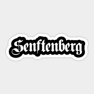 Senftenberg written with gothic font Sticker